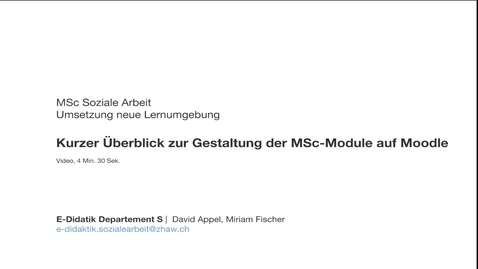 Thumbnail for Gestaltung Kursmodule MSc Soziale Arbeit