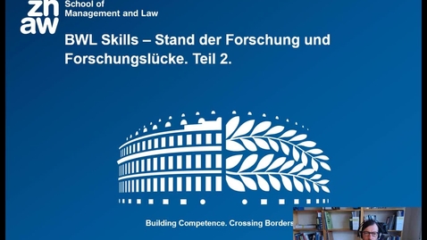 Thumbnail for BWL Skills Stand der Forschung und Forschungslücke II/III