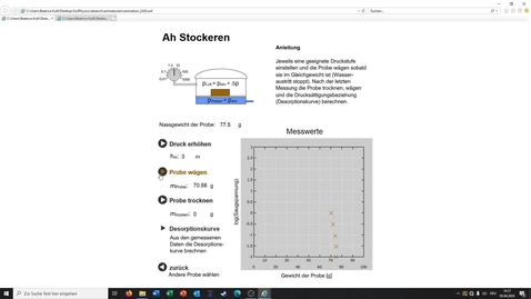 Thumbnail for Flash Desorptionskurve Stockeren