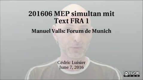 Thumbnail for 201606 MEP simultan mit Text FRA 1