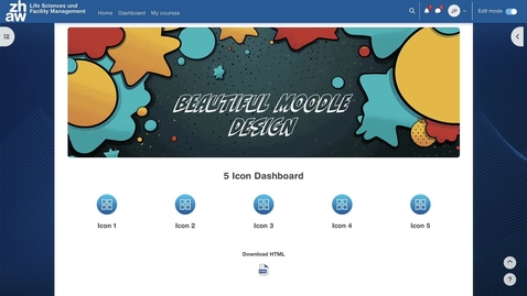 Thumbnail for Moodle Dashboard Icons
