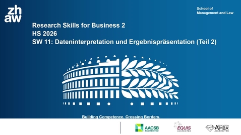 Thumbnail for RSB2 - SW11 Dateninterpretation und Ergebnisdarstellung Teil 2