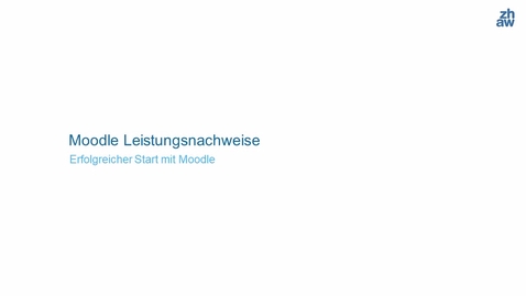 Thumbnail for Moodle Leistungsnachweise