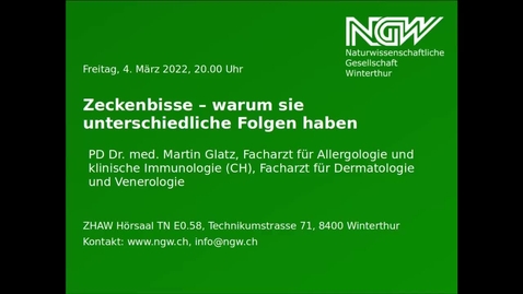 Thumbnail for Zeckenbisse – warum sie unterschiedliche Folgen haben