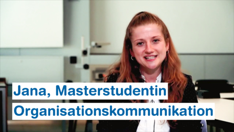 Thumbnail for Jana Bucher, Studentin Master Angewandte Linguistik, Vertiefungsrichtung Organisationskommunikation