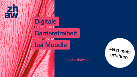 Thumbnail for Barrierefreiheit bei ZHAW Moodle