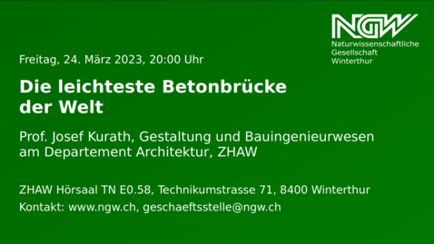 Thumbnail for Die leichteste Betonbrücke der Welt