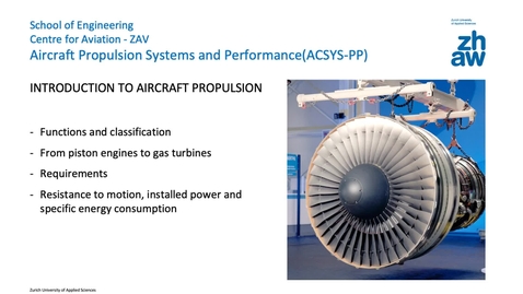 Thumbnail for Flight propulsion - Introduction