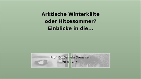 Thumbnail for Arktische Winterkälte oder Hitzesommer? Einblicke in die langfristige Wettervorhersage