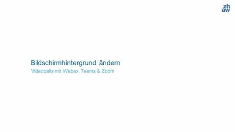 Thumbnail for Bildschirmhintergrund in Videocalls anpassen