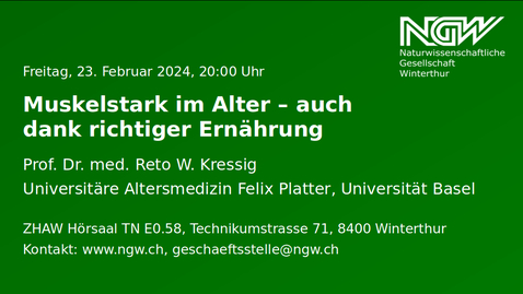 Thumbnail for Reto Kressig: Muskelstark im Alter – auch dank richtiger Ernährung
