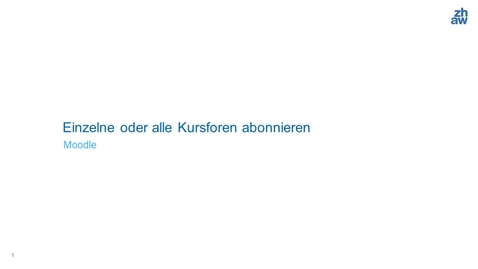 Thumbnail for Kursforen in Moodle abonnieren