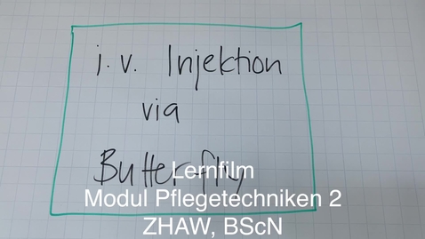 Thumbnail for BA.PF.38 i.v. Injektion Butterfly