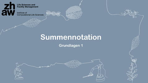 Thumbnail for Grundlagen 01: Summennotation