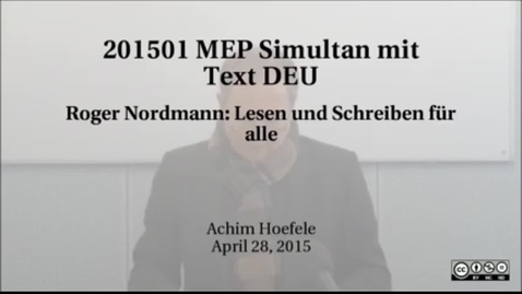Thumbnail for 201501 MEP Simultan mit Text DEU