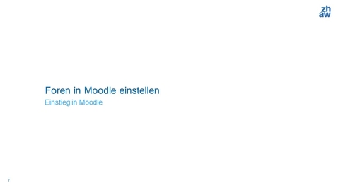 Thumbnail for Foren in Moodle einstellen