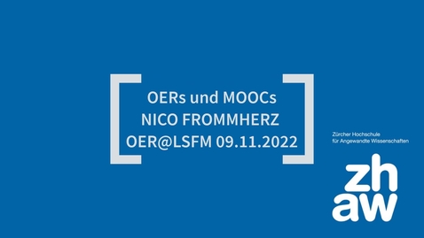 Thumbnail for OER Best Practices: OER und MOOCs