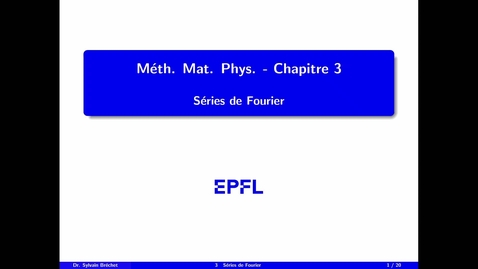 Thumbnail for 4 - Séries de Fourier