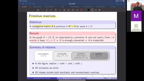 Thumbnail for 18, ME-427 Networked control systems - Fall 2021 / Week 9, hour 1