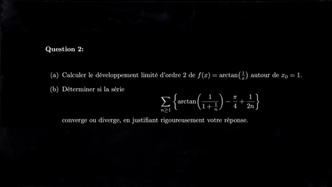 Thumbnail for Exercice - développement limite