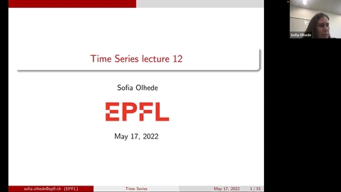 Thumbnail for Lecture 12, Time series