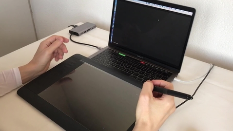 Thumbnail for 05, Share written exercises through ZOOM using: A blind tablet