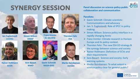 Thumbnail for CleanCloud Synergy Session: Science-Policy-Society Communication and Collaboration May 23th, 2024