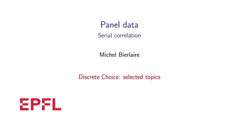Thumbnail for Panel data: serial correlation