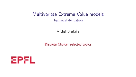 Thumbnail for Multivariate Extreme Value Models