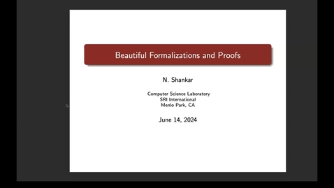 Thumbnail for Shankar: Beautiful Formalizations And Proofs