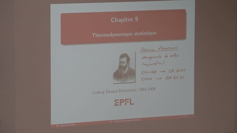 Thumbnail for 9.A - Thermodynamique statistique