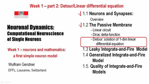 Thumbnail for 1.2＊Detour: Linear differential equation