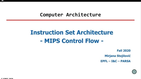 Thumbnail for 2020-21 W4 - MIPS Functions and stack