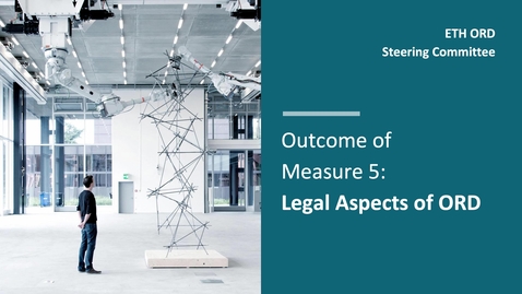 Thumbnail for ORD legal limits and design options by Prof. Thouvenin