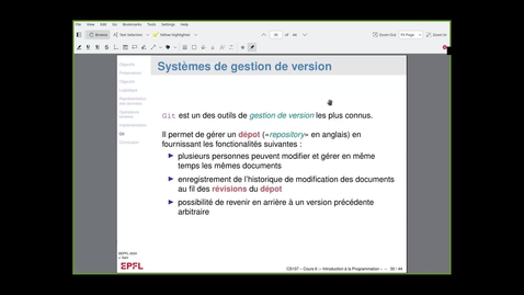 Thumbnail for [CS107] Tutoriel sur l'utilisation de Git