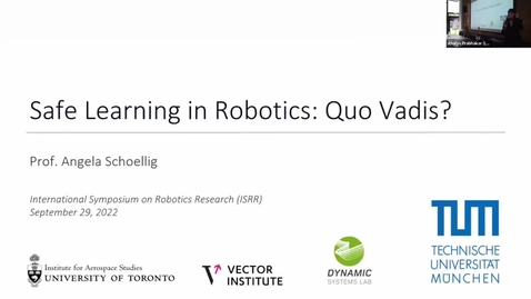 Thumbnail for 57, A. Schöllig, Safe learning in robotics