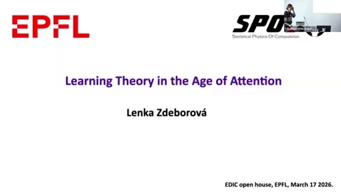 Thumbnail for Learning theory in the age of attention - Open House 2026
