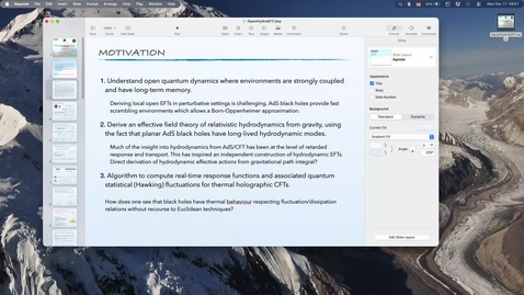 Thumbnail for Mukund Rangamani - AdS black holes and thermal correlators