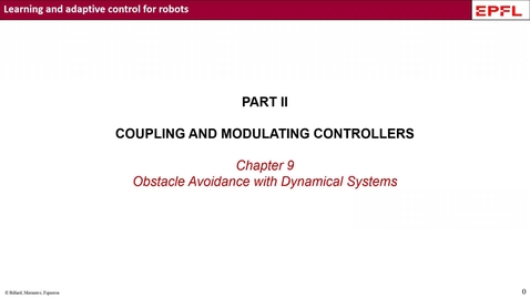 Thumbnail for Lecture 7 | Learning and adaptive control course, Obstacle Avoidance with DS