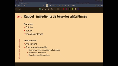 Thumbnail for CS-119(a) Information, Calcul, Communication | Vendredi | Printemps 2026