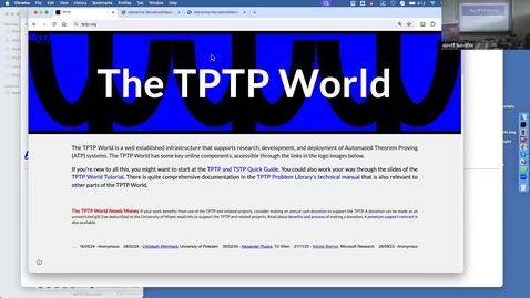 Thumbnail for Geoff Sutcliffe: The TPTP formats for Proofs and Models