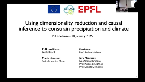 Thumbnail for Lucile Ricard: PhD Public Defense (10 Jan 25)