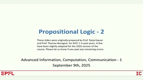 Thumbnail for CS-101: Advanced information, computation, communication I | Wednesday | Fall 25