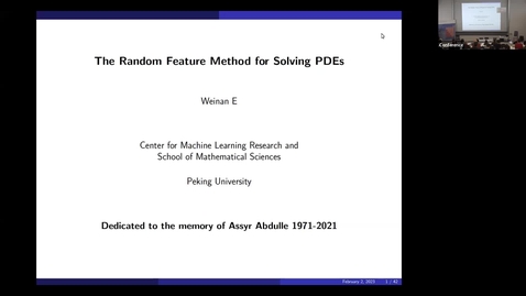 Thumbnail for Assyr Abdulle’s Memorial Conference - Weinan E, Marcus Grote