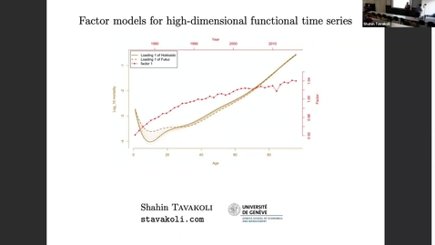 Thumbnail for Shahin Tavakoli: Factor models for high-dimensional functional time serie, 15 October 2021
