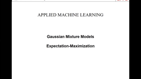 Thumbnail for Lecture 4 | Part 3, Fitting and clustering data with Mixture of Gauss Functions