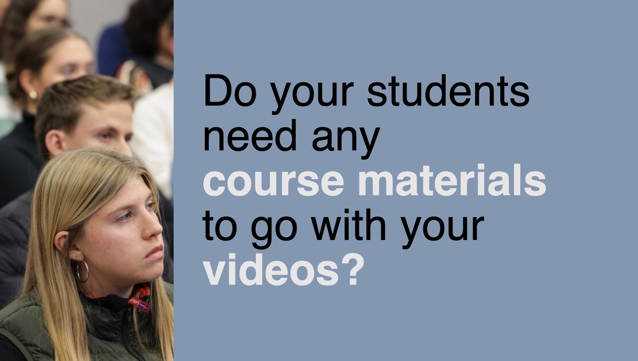 Cours materials