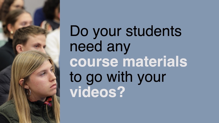 Cours materials