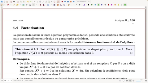Thumbnail for Analyse 2 : 4.4: Factorisation: le TFAl