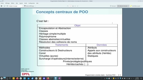 Thumbnail for CS-112(i): Quelques consignes pour le projet et la  suite du semestre (live-stream du 28.4.2026, sans post-édition)